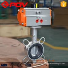 Q671F stainless steel pneumatic butterfly valve